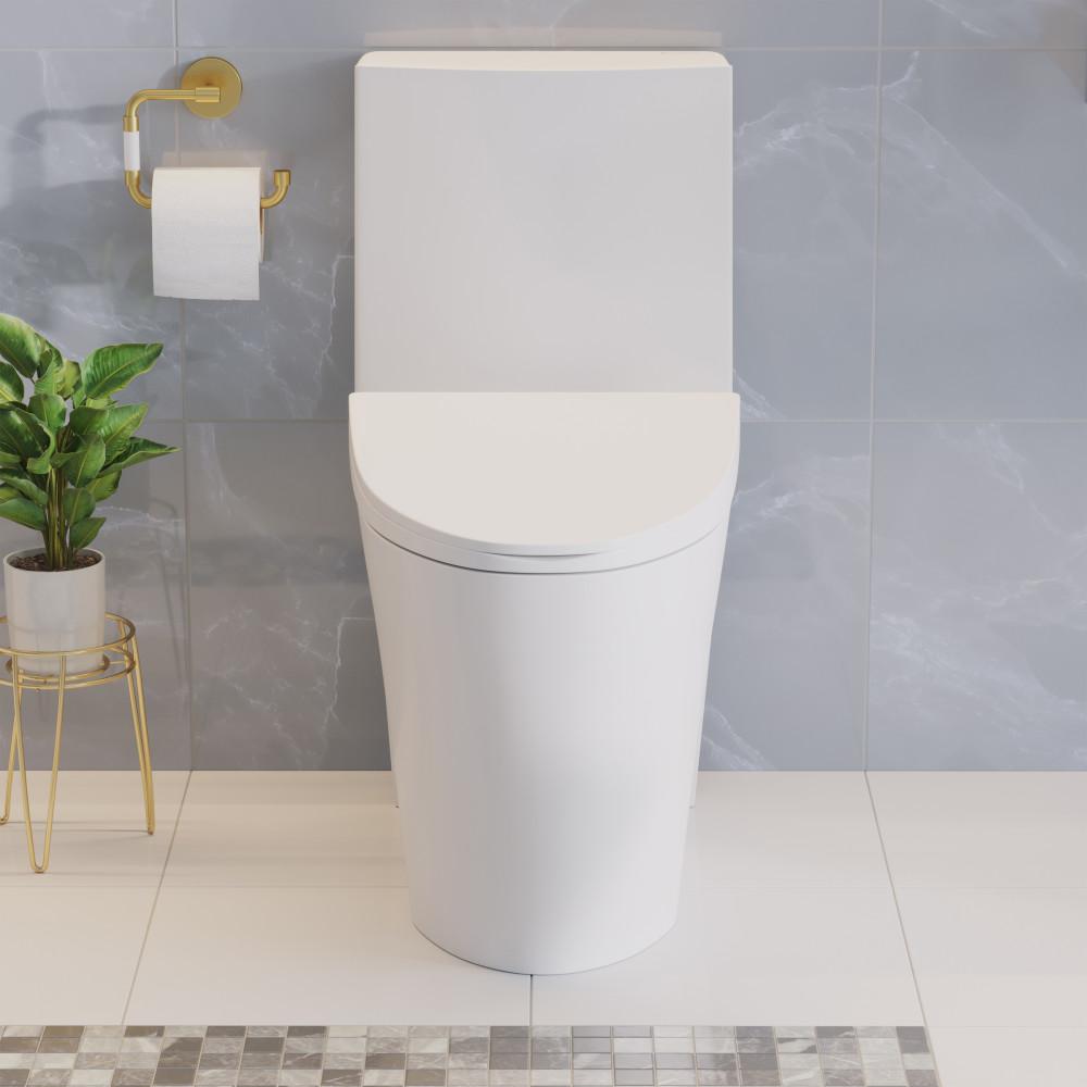 St. Tropez One-Piece Elongated Toilet, Touchless 1.1/1.6 gpf. Picture 2