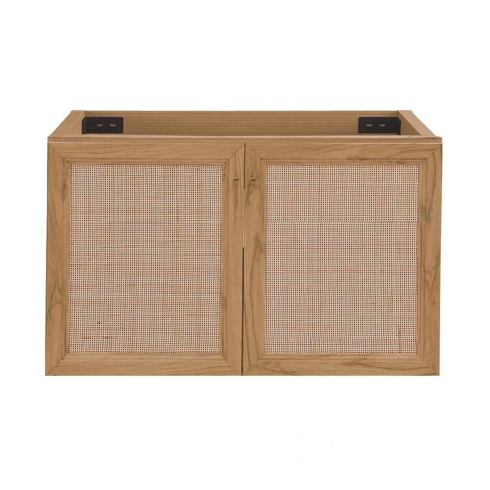Classe 36" Wall-Mounted Bathroom Vanity in Oak-Cabinet Only. Picture 1