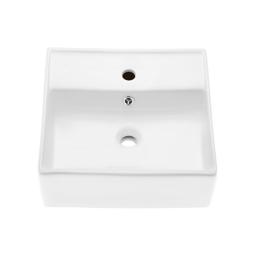 Claire Compact Ceramic Wall hung Sink. Picture 1