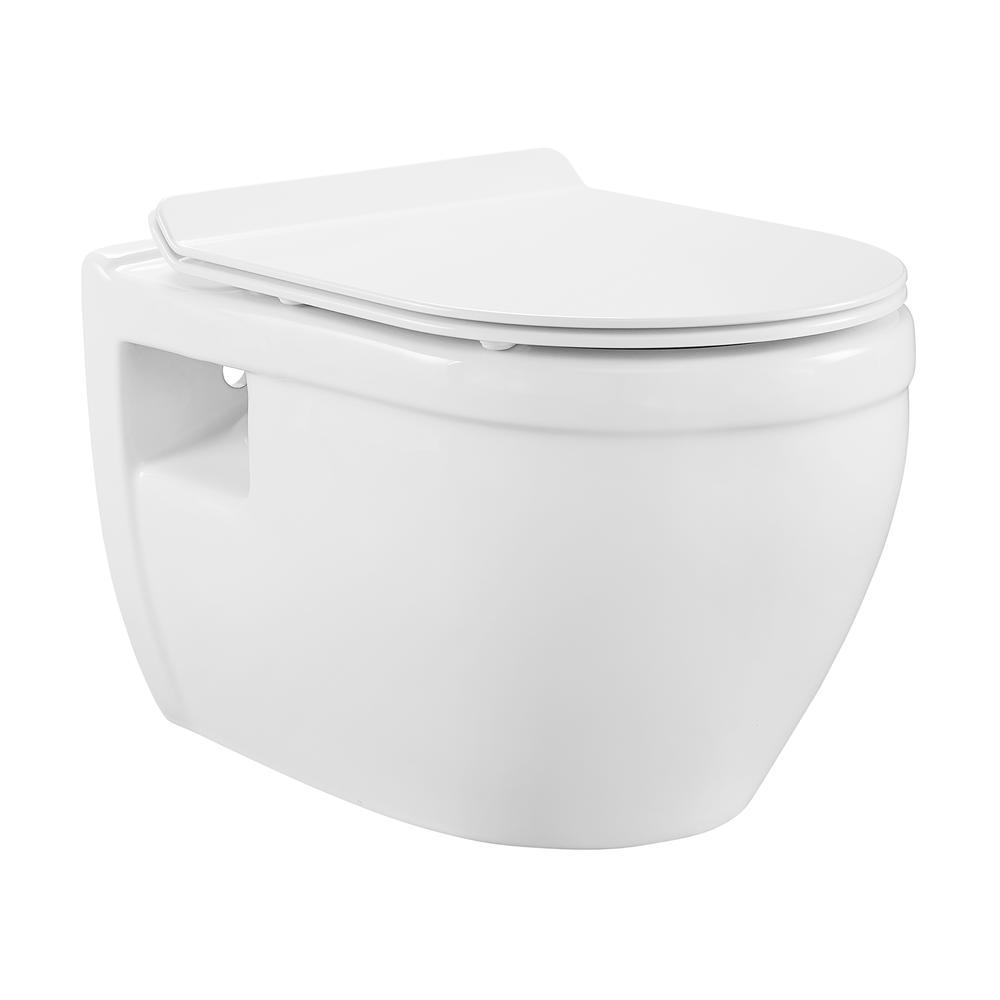Ivy Wall-Hung Elongated Toilet Bowl. Picture 1