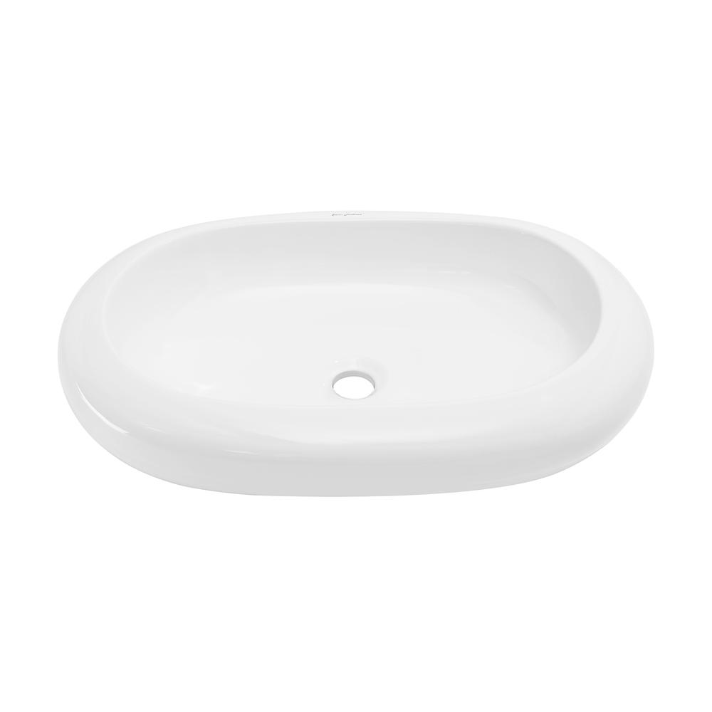 Plaisir Round Rectangle Vessel Sink. Picture 4