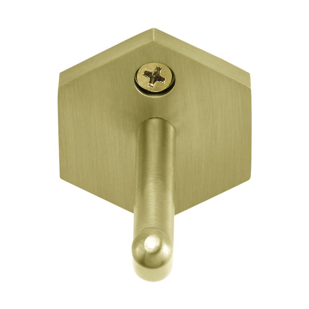 Brusque Robe Hook in Brushed Gold. Picture 1