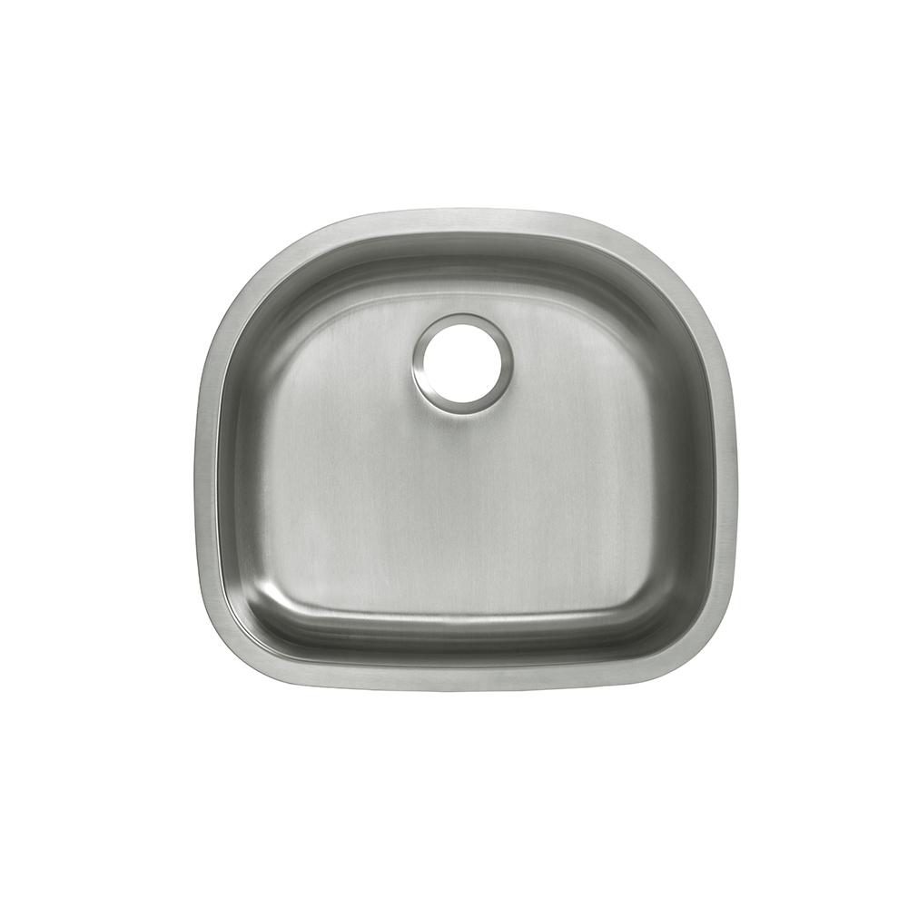 Toulouse 23 5/8 x 21 Stainless Steel, Single Basin, Undermount Kitchen Sink. Picture 2