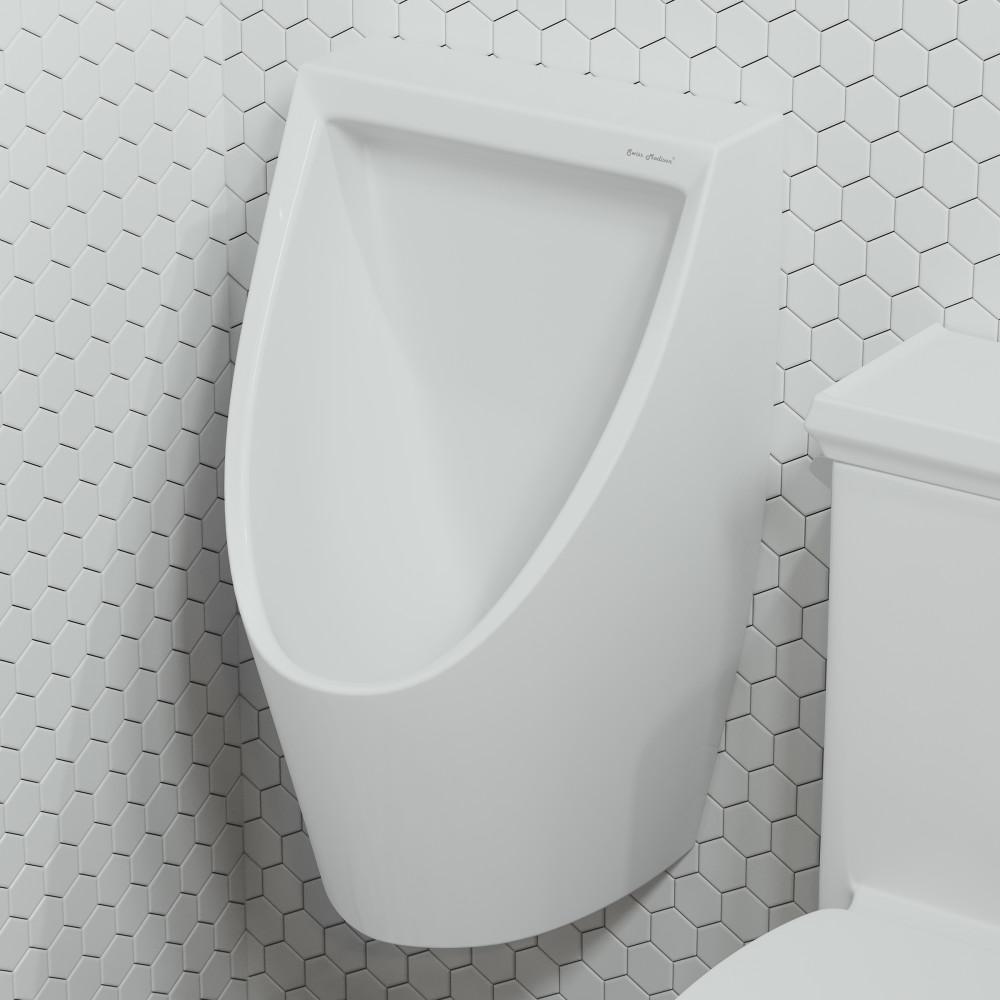 Voltaire Waterless Urinal in White. Picture 2