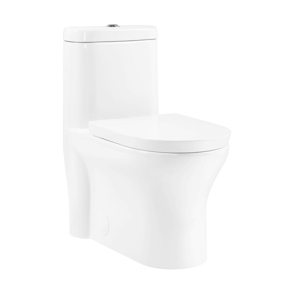 Monaco One-Piece Elongated Toilet Dual Flush 1.1/1.6 gpf with 10" Rough in. Picture 1