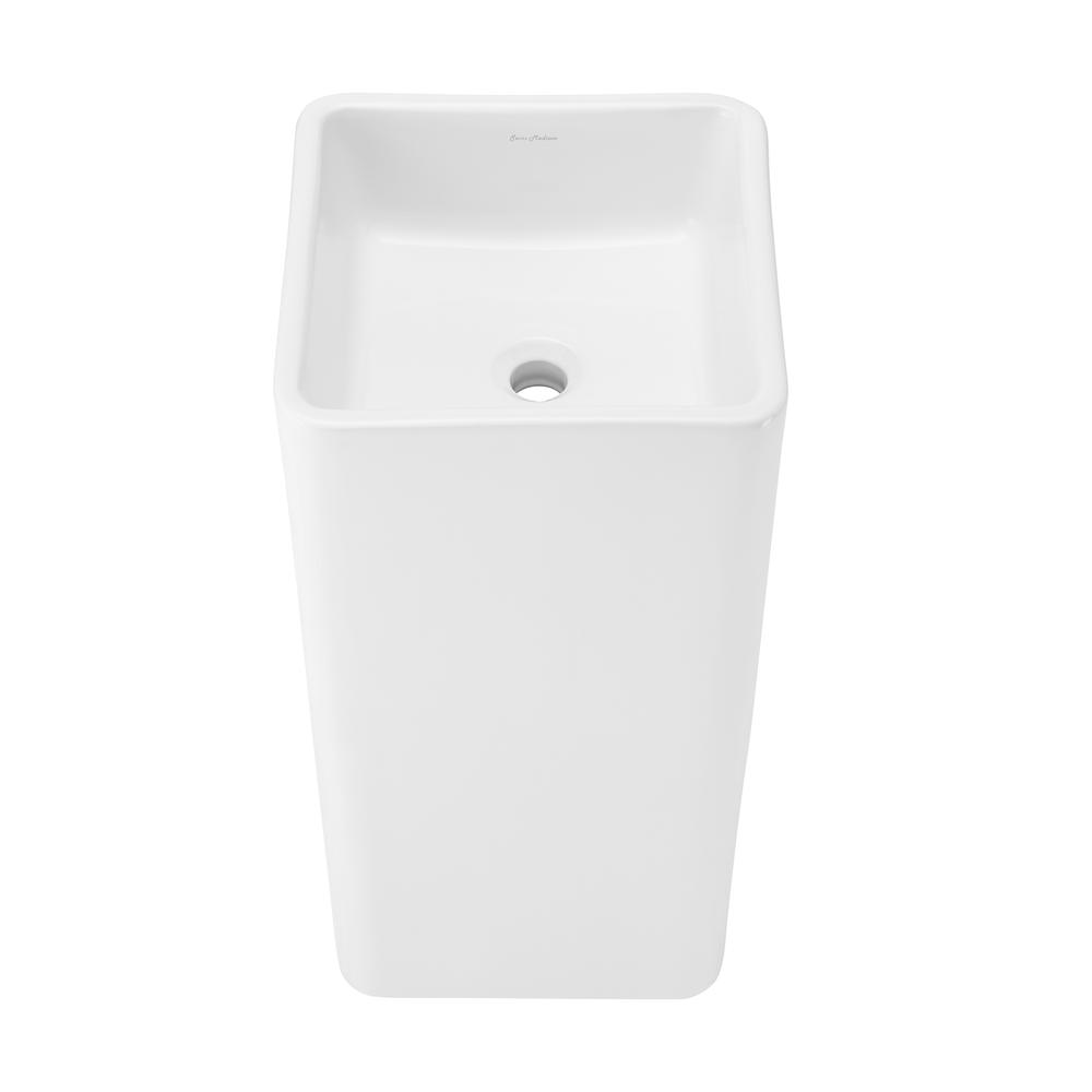 Claire One-Piece Pedestal Sink. Picture 4