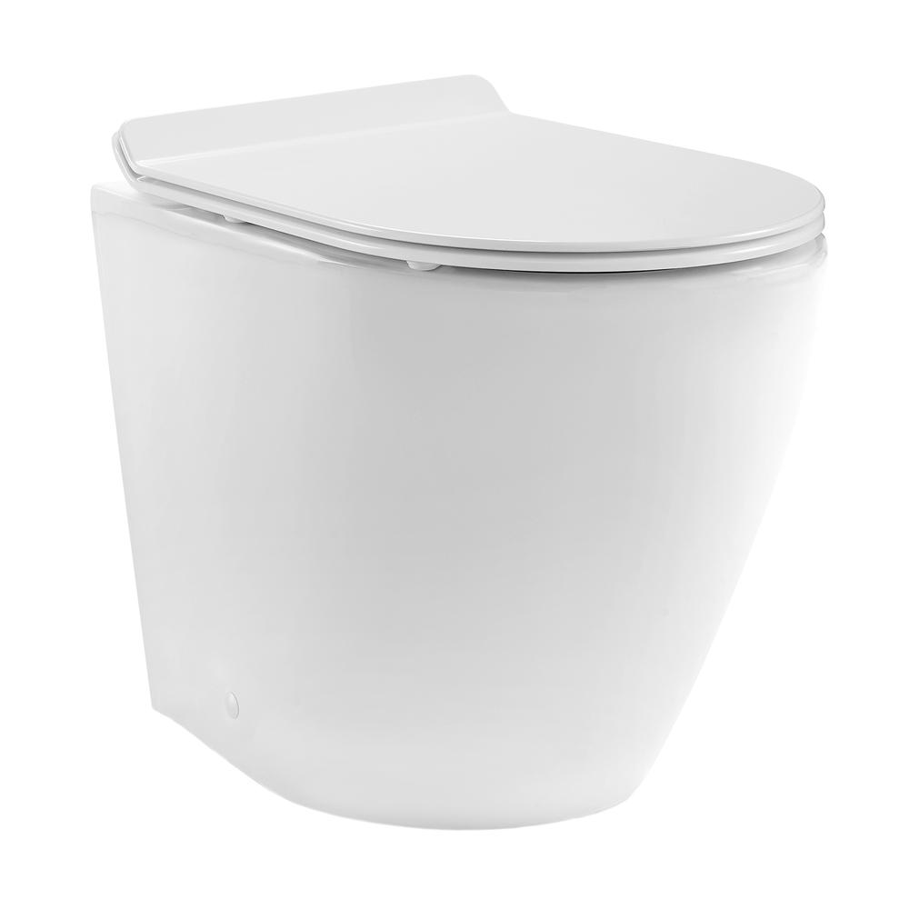 St. Tropez Back-to-Wall Elongated Toilet Bowl. Picture 1
