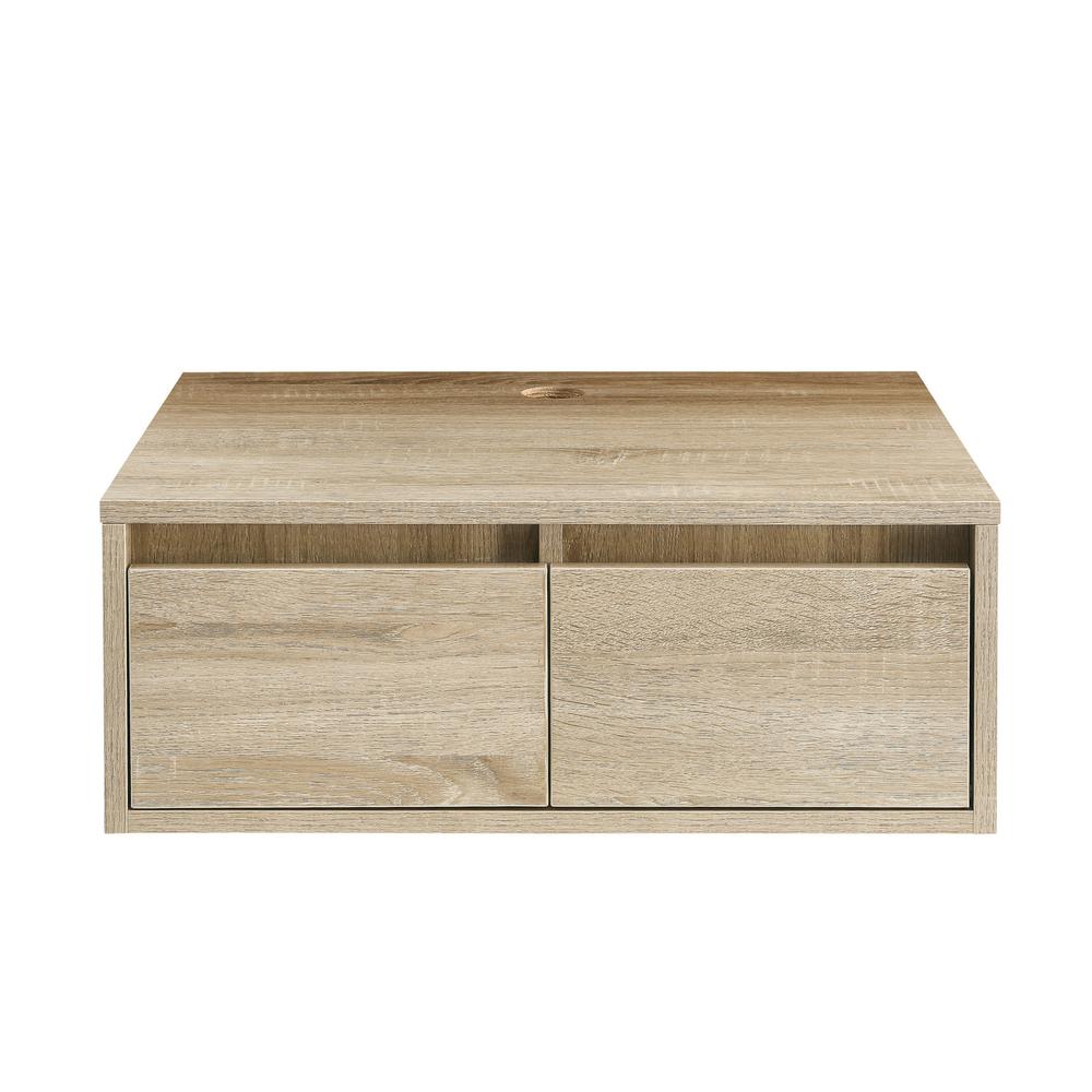 Avancer 24 Wall Hung Cabinet in Natural Oak. Picture 1