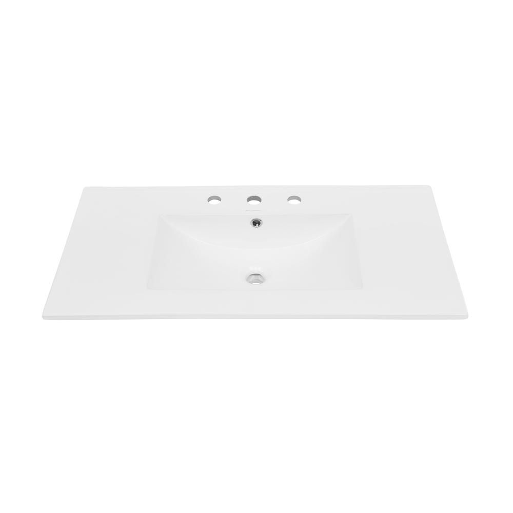 36 inch Ceramic Vanity Sink Top with 3 Holes. Picture 4