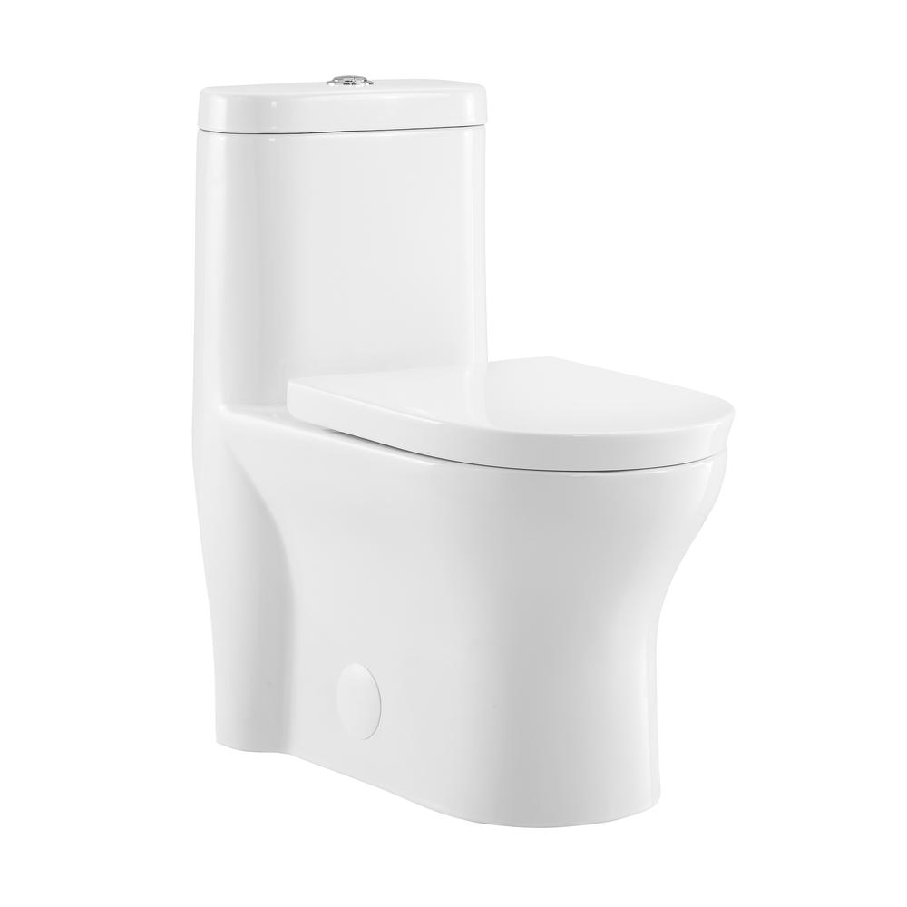 Monaco One-Piece Elongated Toilet Dual-Flush 1.1/1.6 gpf. Picture 1