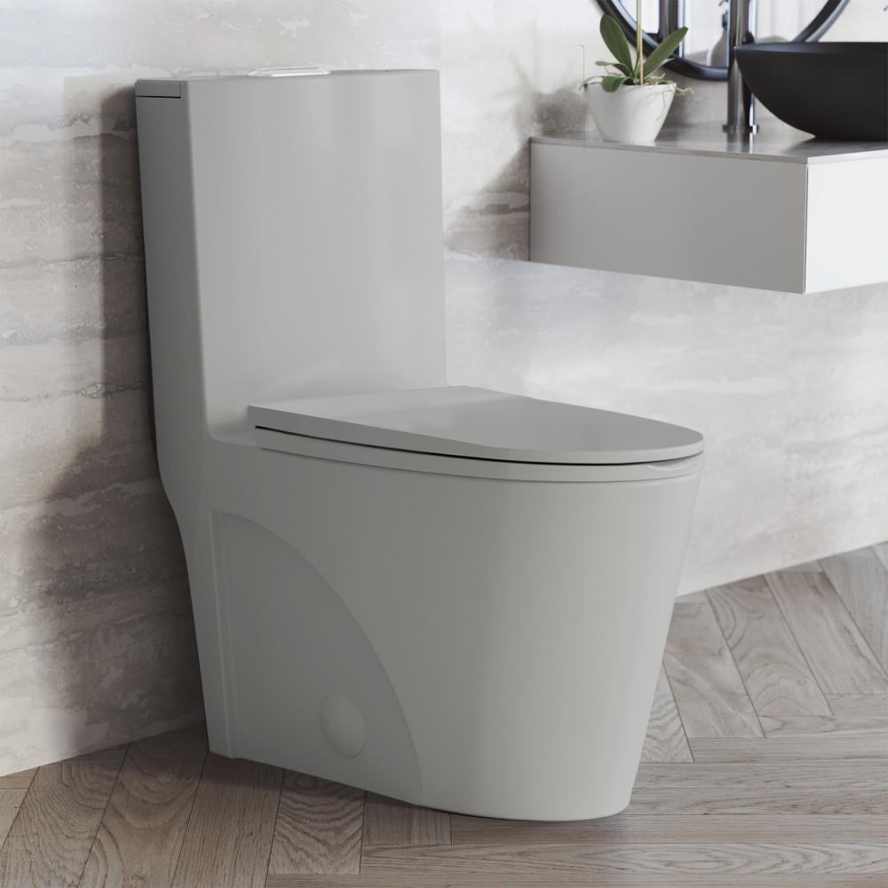 St. Tropez One-Piece Elongated Toilet Vortex™ Dual-Flush 1.1/1.6 gpf. Picture 2