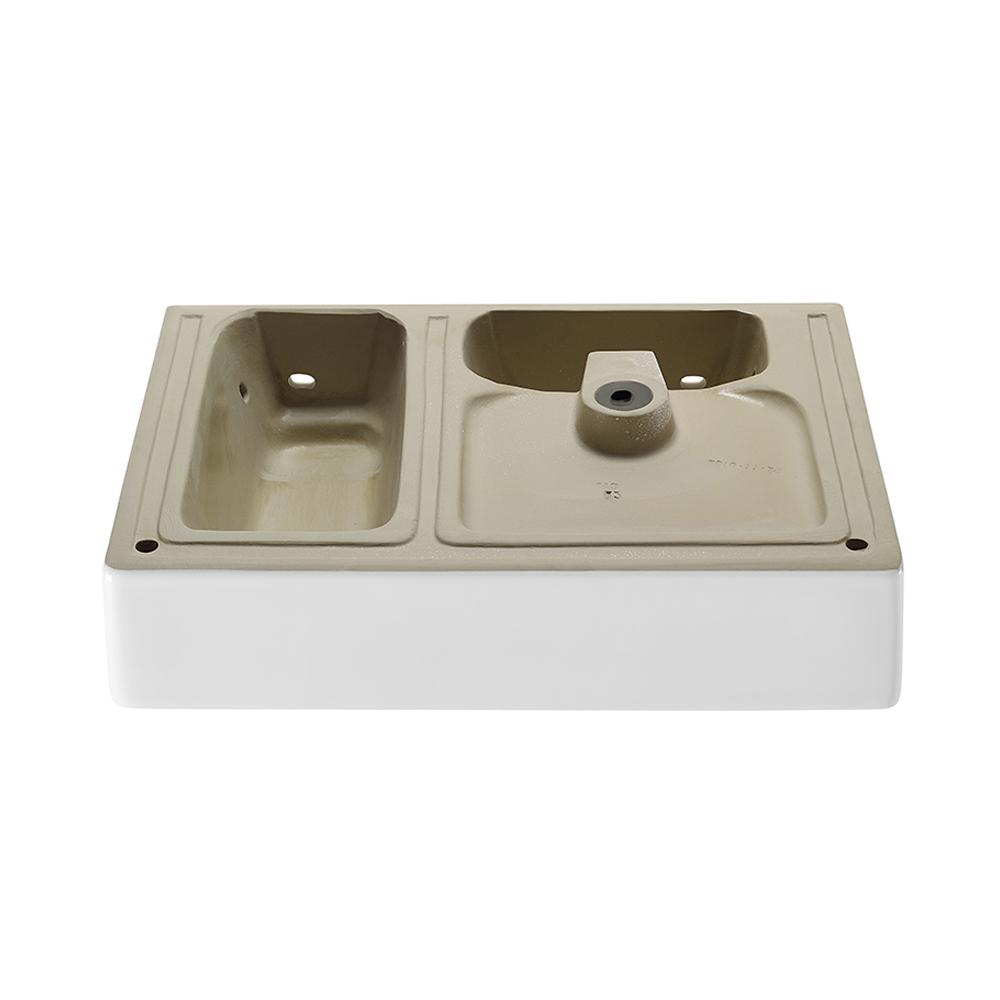 St. Tropez 24 x 18 Ceramic Wall Hung Sink with Left Side Faucet Mount. Picture 5