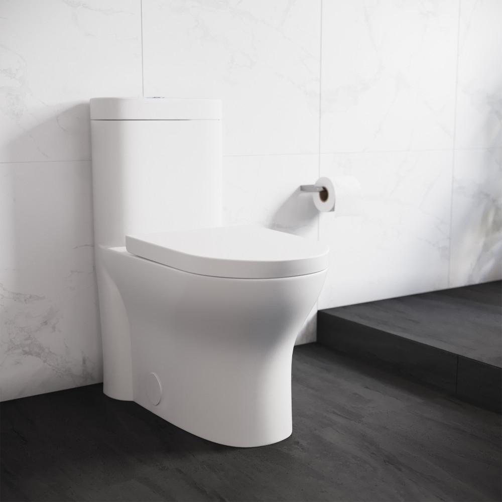 Monaco One-Piece Elongated Toilet Dual Flush 1.1/1.6 gpf with 10" Rough in. Picture 2