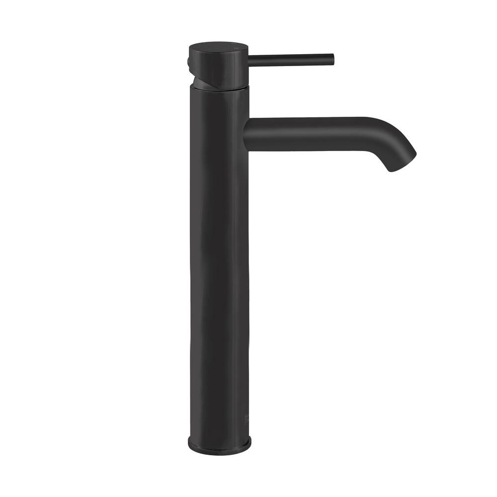 Ivy Single Hole, Single-Handle, High Arc Bathroom Faucet in Matte Black. Picture 6