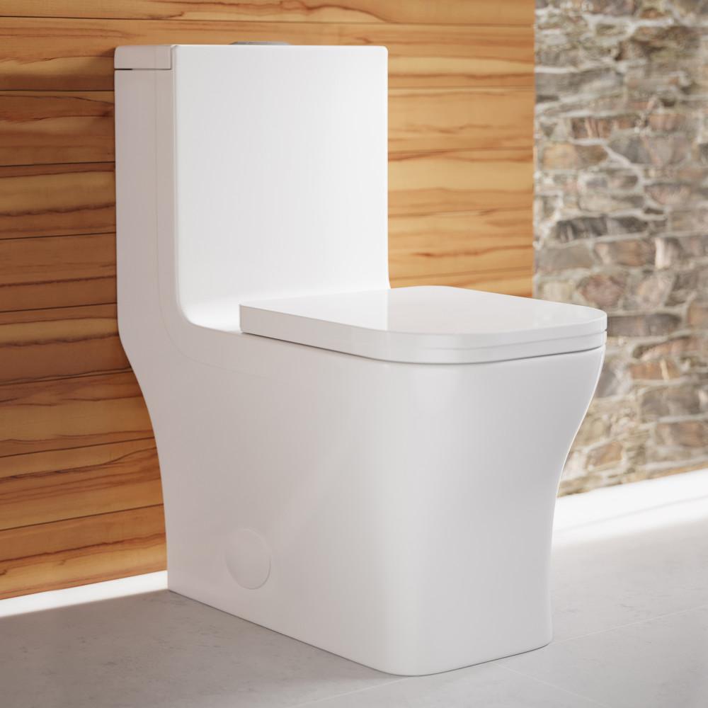 Concorde One-Piece Square Toilet Dual-Flush 1.1/1.6 gpf. Picture 2