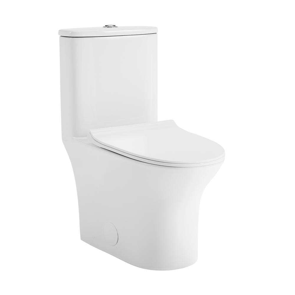 Cascade One-Piece Toilet Dual-Flush 0.8/1.28 gpf. Picture 1