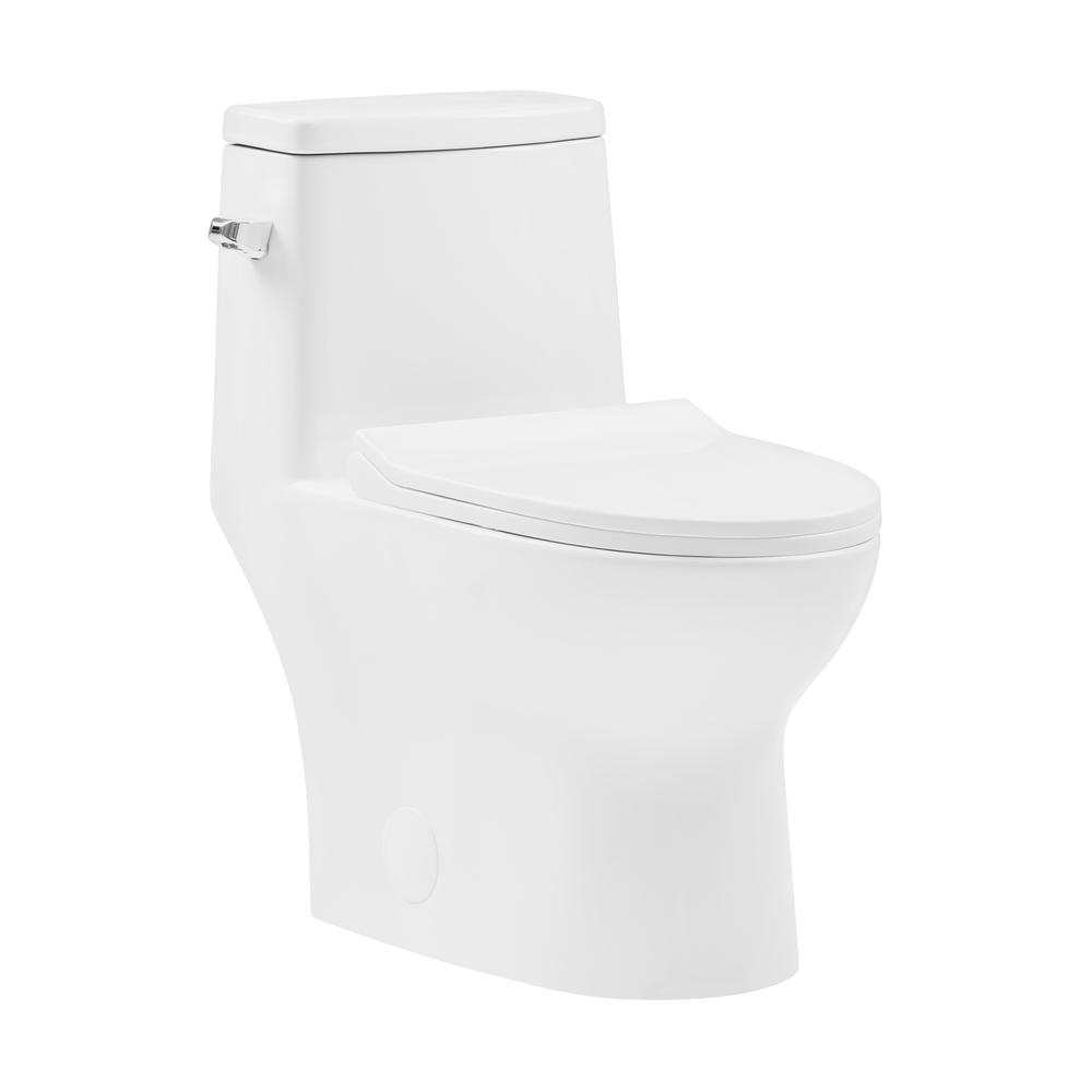 Ivy One-Piece Toilet Left Side Flush 1.28 gpf. Picture 1