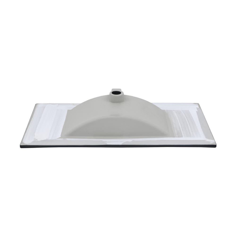 36 inch Ceramic Vanity Sink Top in Matte Black with 3 Holes. Picture 5