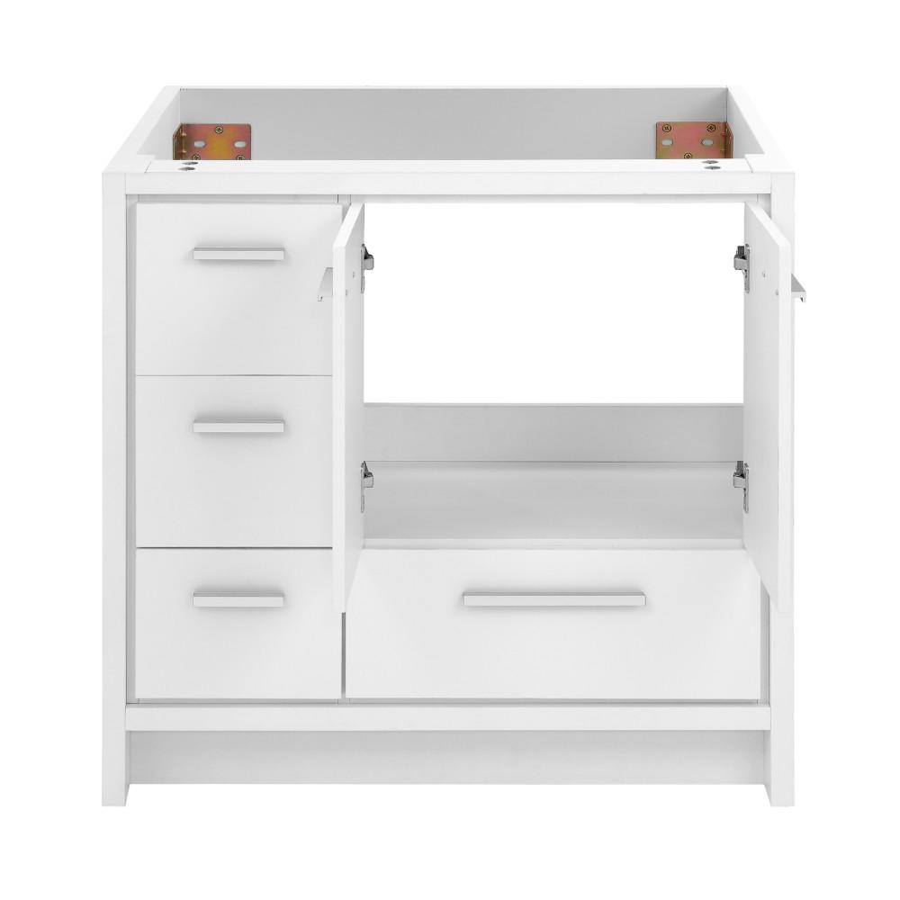 Virage 36 Freestanding, Bathroom Vanity in Glossy White - Cabinet. Picture 2