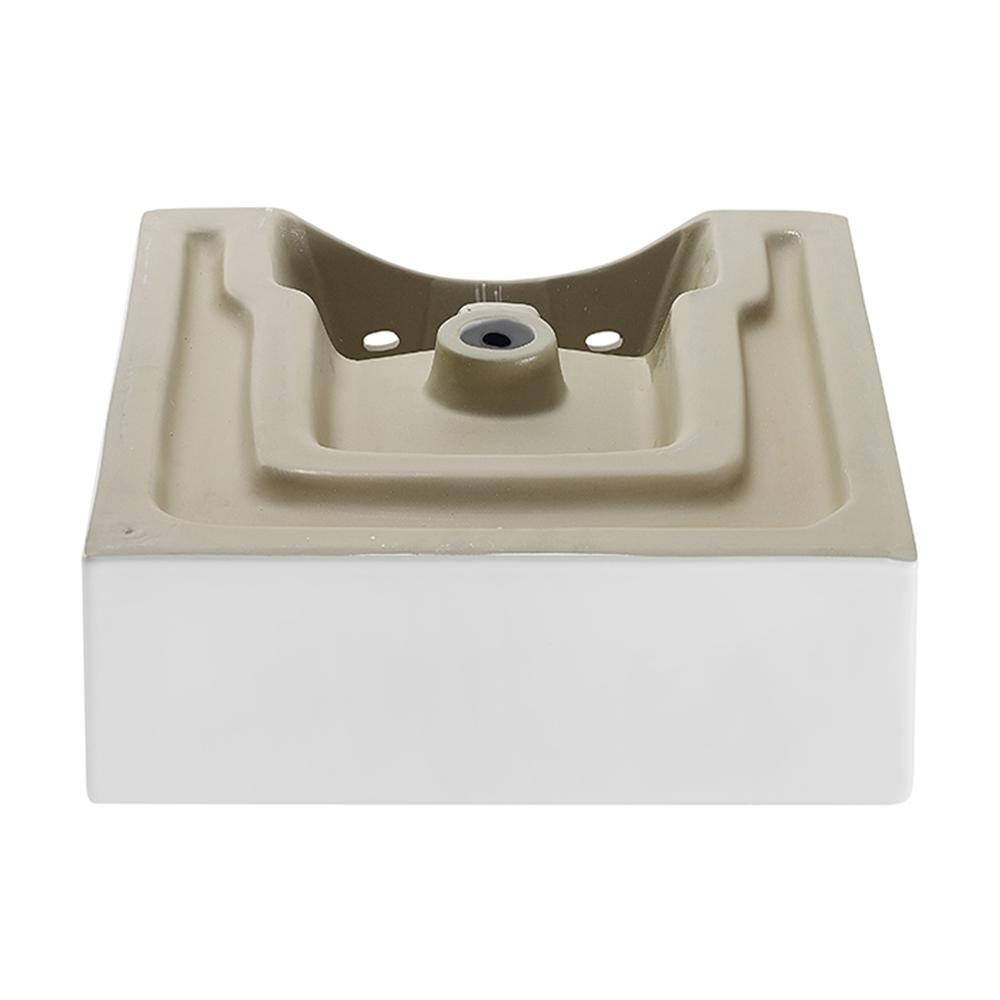 Voltaire 18 Square Ceramic Wall Mount Sink. Picture 5