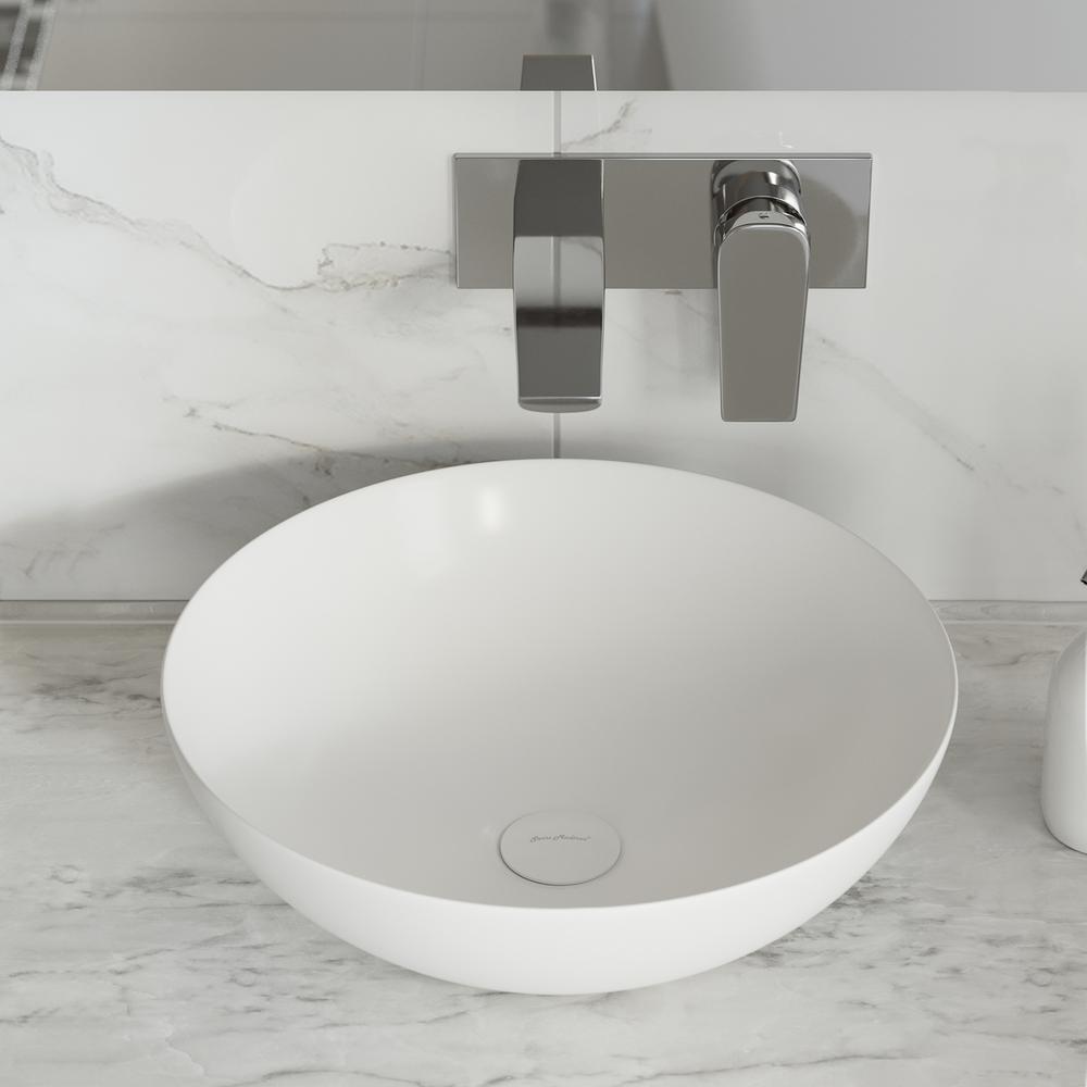 Classe 16 Ceramic Sink in Shiny White. Picture 16
