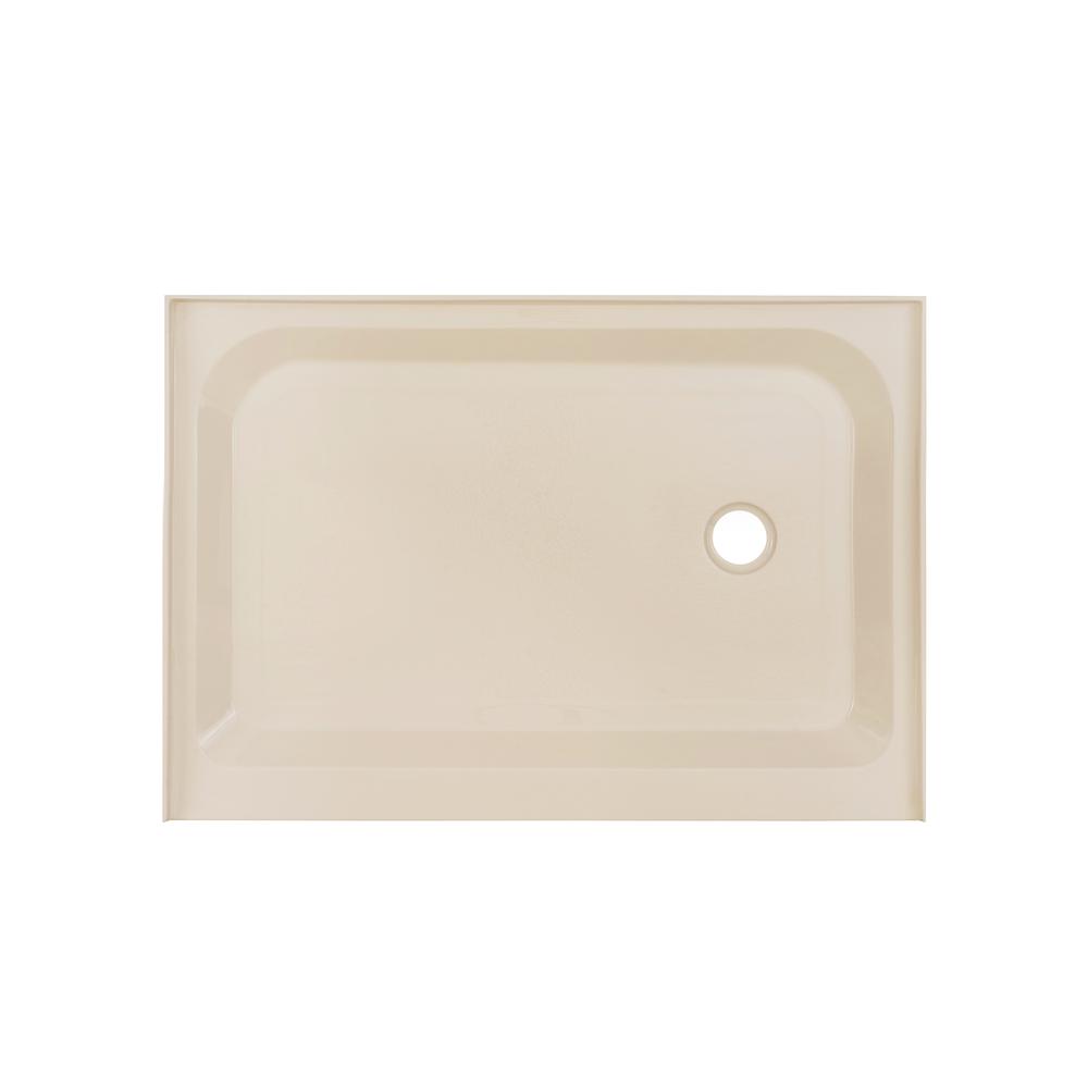 Voltaire 48" x 36" Single-Threshold, Right-Hand Drain, Shower Base in Biscuit. Picture 1