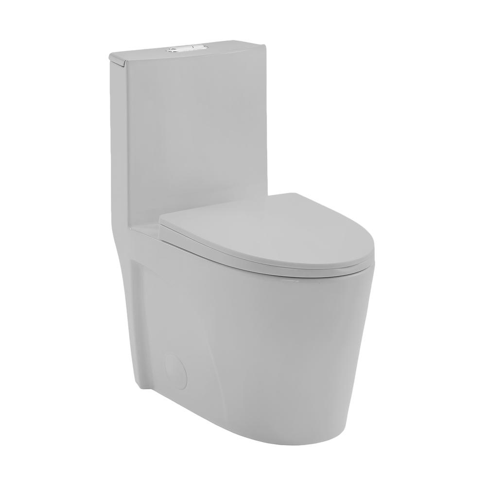 St. Tropez One-Piece Elongated Toilet Vortex™ Dual-Flush 1.1/1.6 gpf. Picture 1