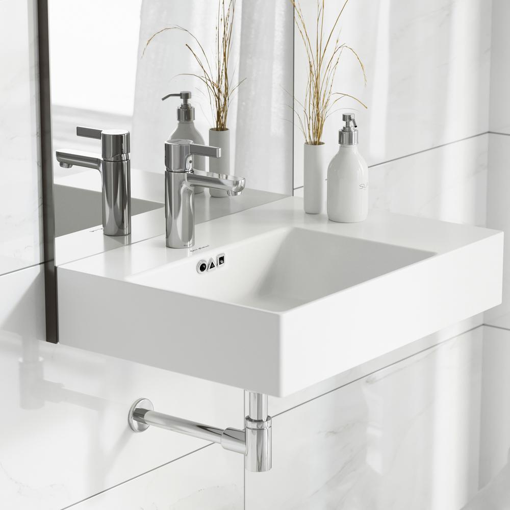 St. Tropez 24 x 18 Ceramic Wall Hung Sink with Left Side Faucet Mount. Picture 20