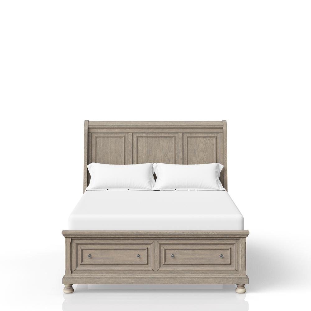 Prescott Gray Queen Bed. Picture 1