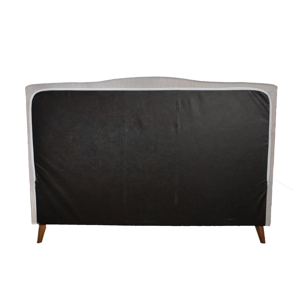 Rachel Upholstered Queen Bed In A Box W/ 2 Nightstands. Picture 4