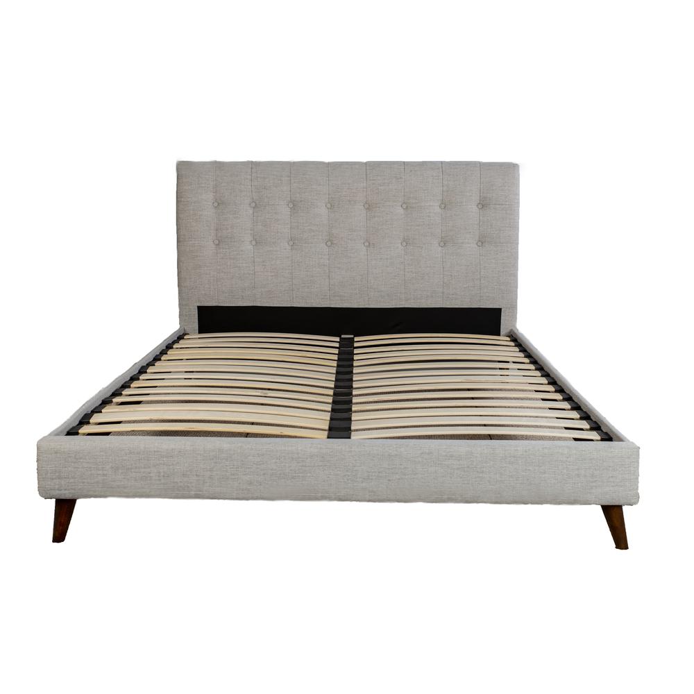 Myla Upholstered Queen Bed In A Box W/ Nightstands. Picture 4