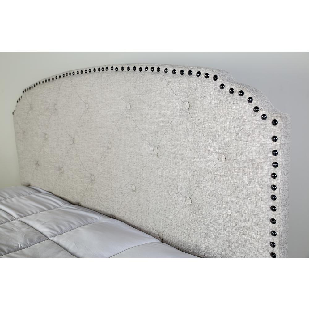Olivia Upholstered Queen Bed In A Box. Picture 6