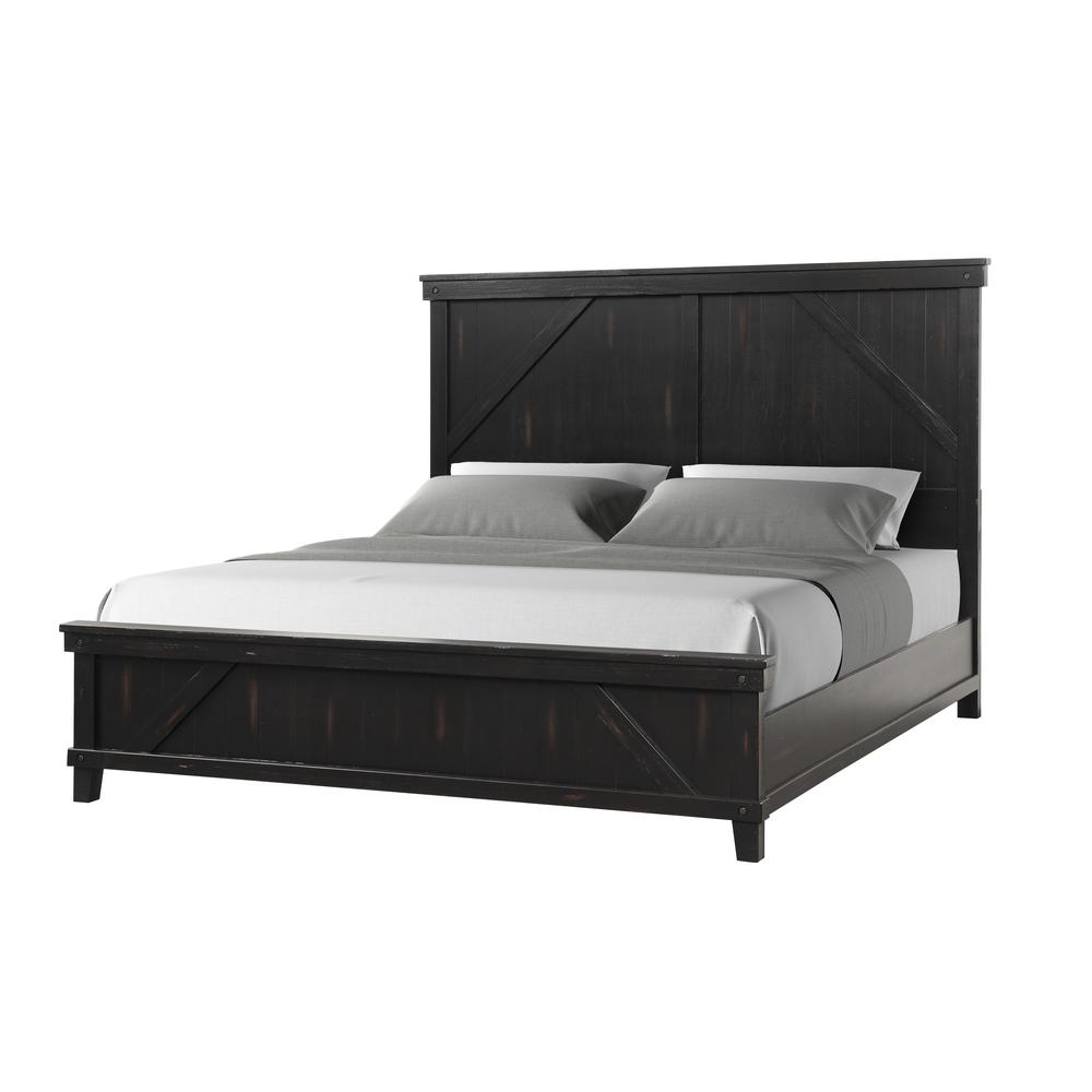 Spruce Creek Black Queen Bed. Picture 1