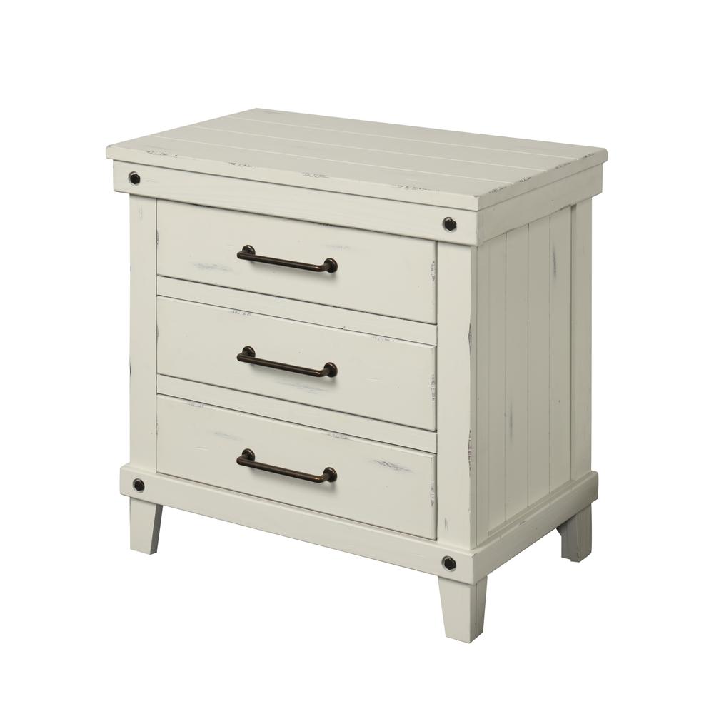 Spruce Creek White Nightstand. Picture 1