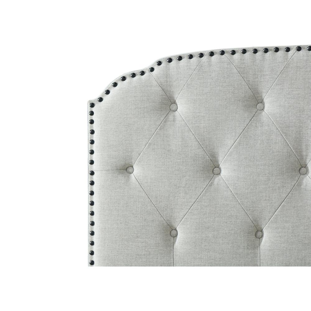 Olivia Upholstered King Headboard. Picture 5