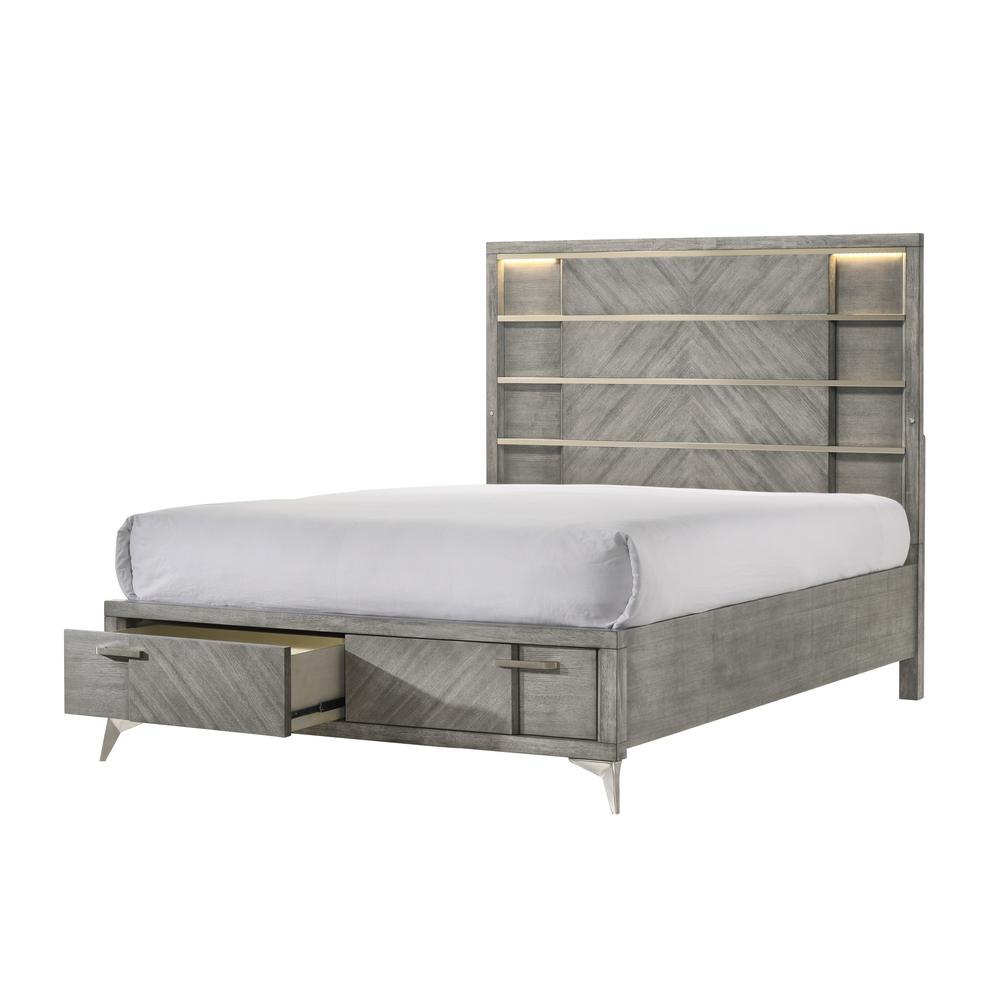 Aries Queen Storage Bed. Picture 1