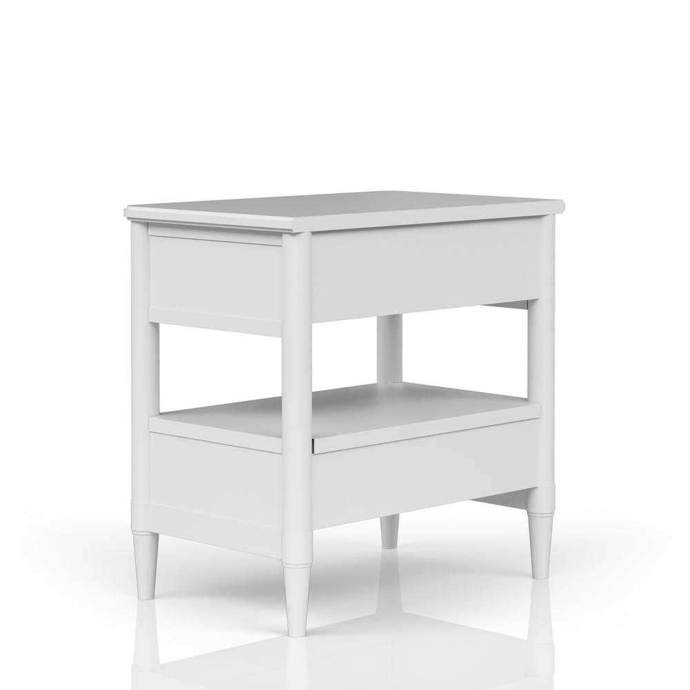 Citrus Heights Open Nightstand -White. Picture 4