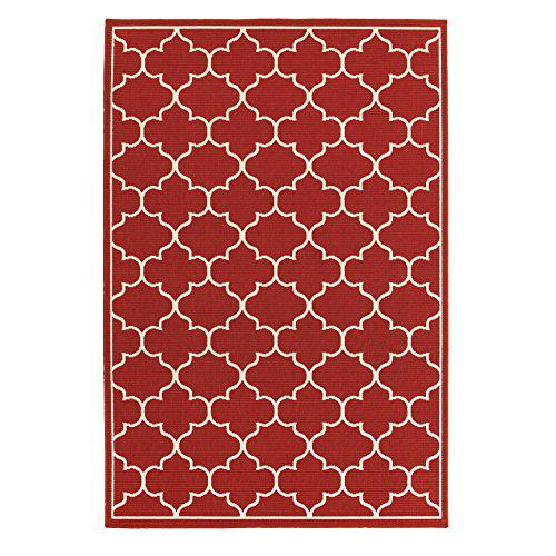 MERIDIAN Red 7'10 Area Rug. Picture 1
