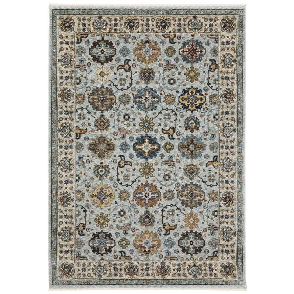 ABERDEEN Blue 3' 3 X  5' Area Rug. Picture 1