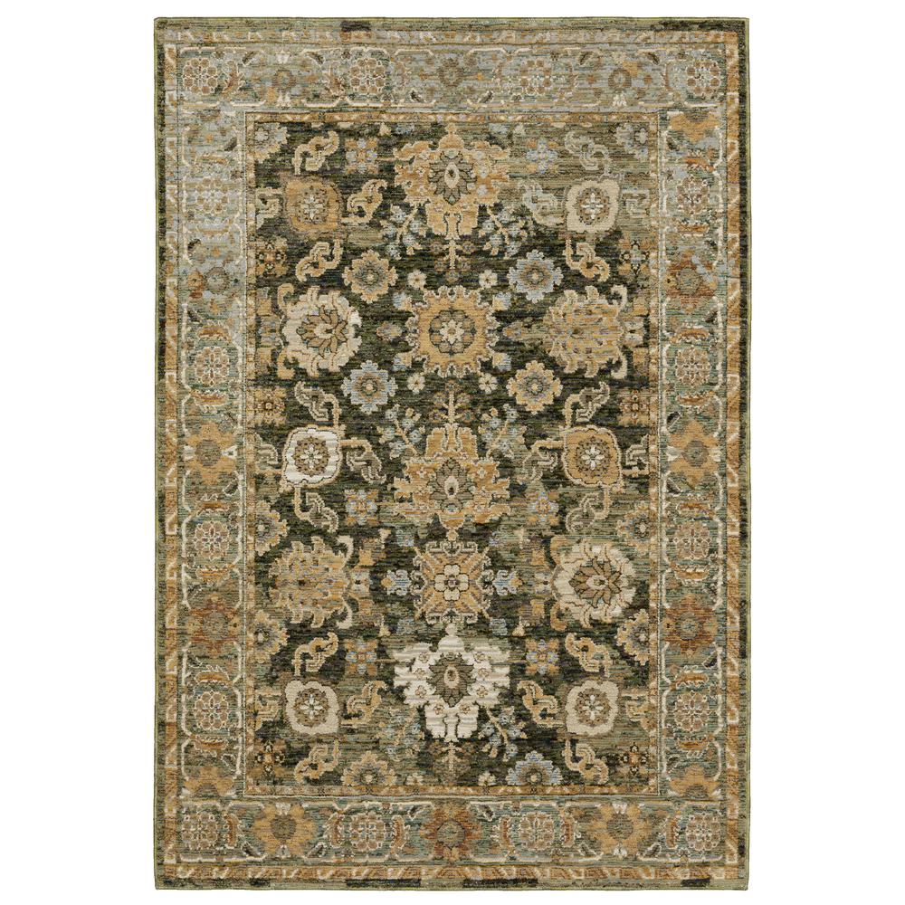 ANDORRA Green 2' 3 X  8' Area Rug. Picture 1