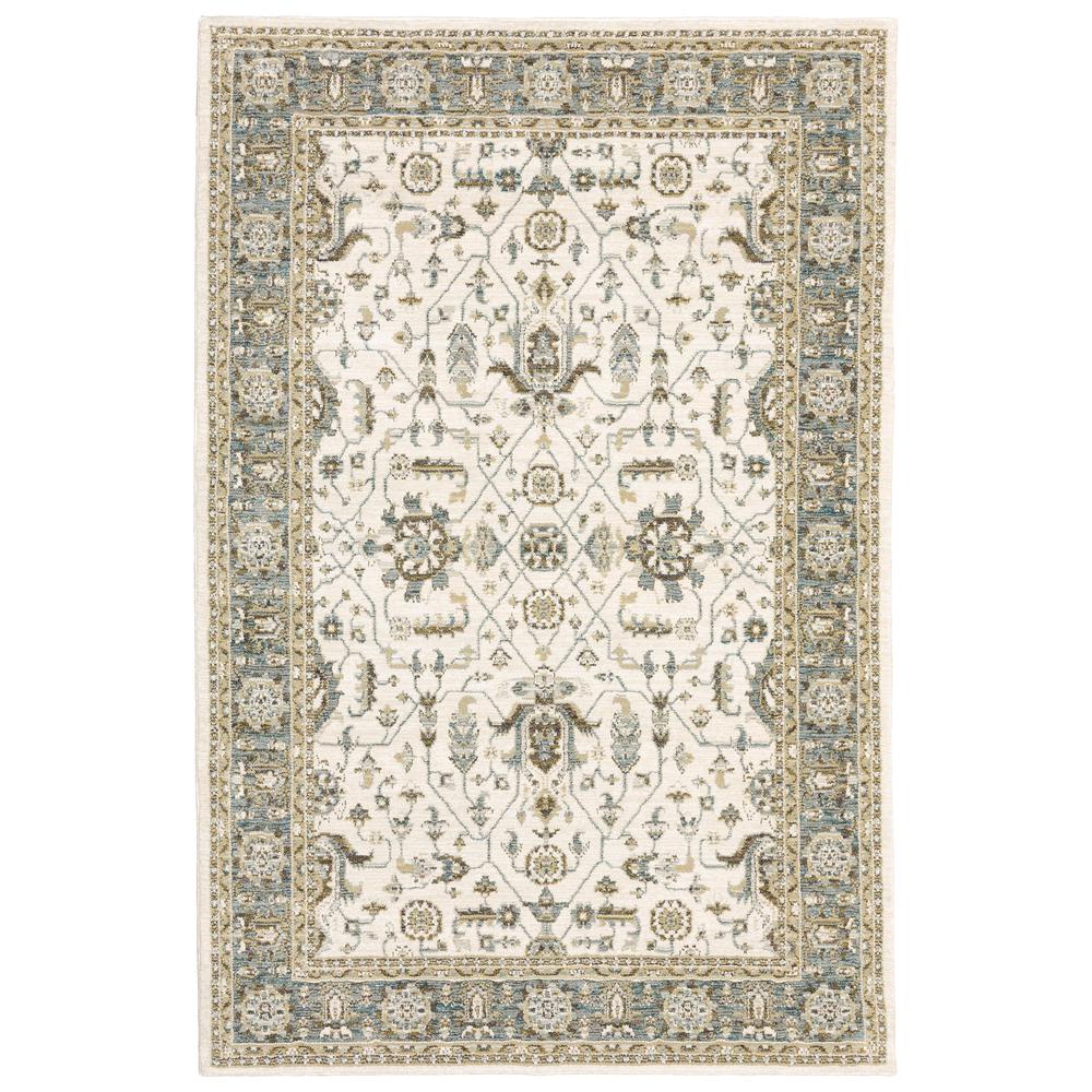 ANDORRA Ivory 3' 3 X  5' 2 Area Rug. Picture 1