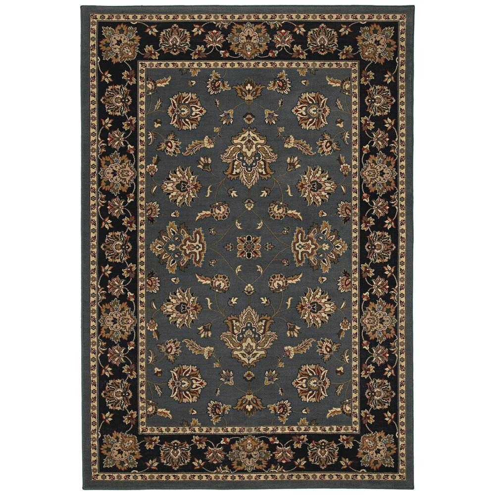 ARIANA Blue 5' 3 X  7' 9 Area Rug. Picture 1