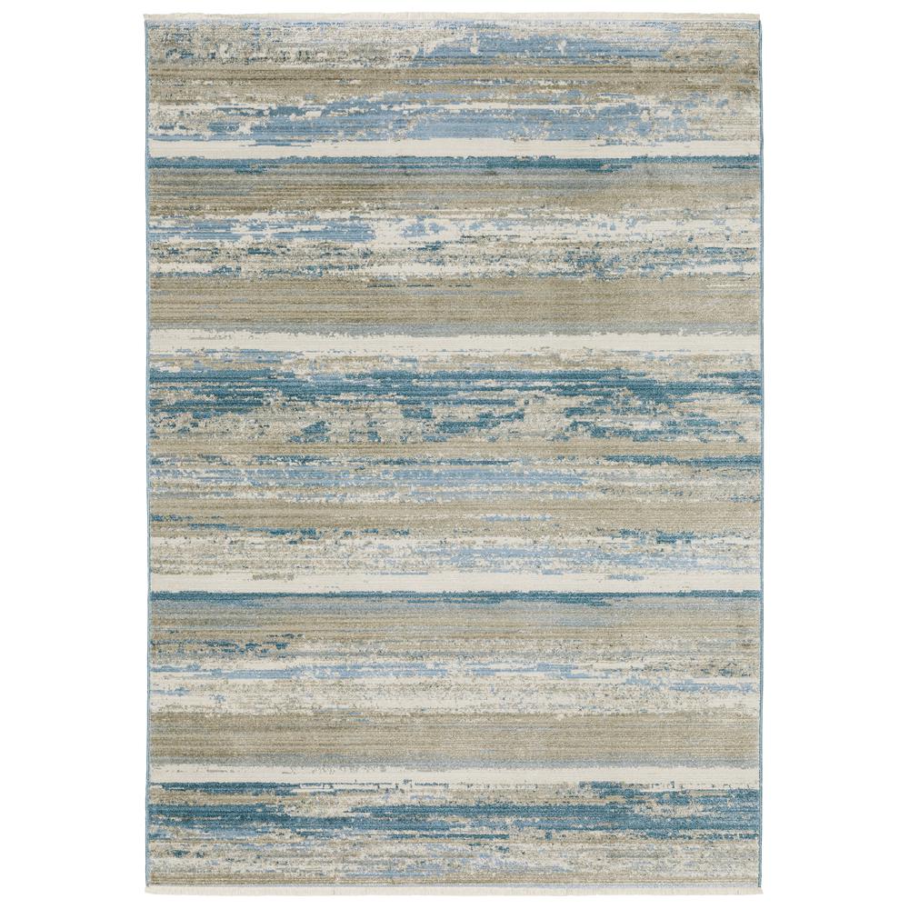 BAUER Blue 5' 3 X  7' 6 Area Rug. Picture 1