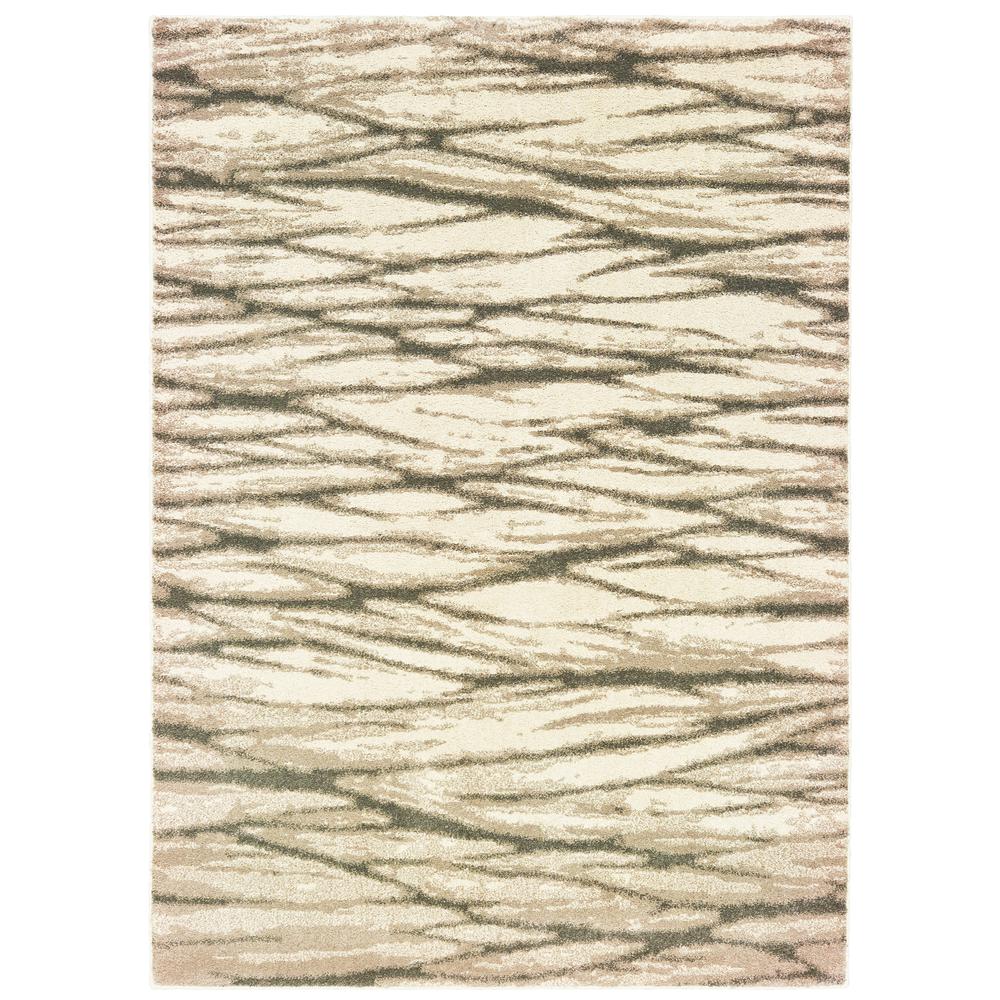 CARSON Ivory 3'10 X  5' 5 Area Rug. Picture 1
