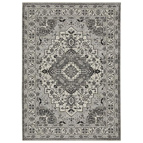 CHAMBERLAIN CH10L3' 3" X  5' Grey color rug. Picture 1