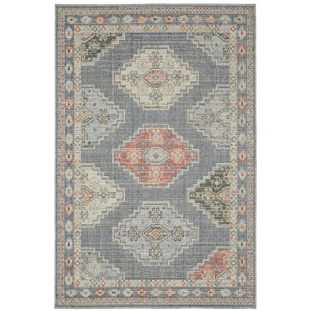 CYPRUS Blue 5' 3 X  7' 3 Area Rug. The main picture.
