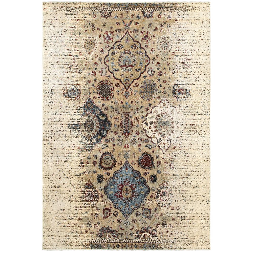 EMPIRE Ivory 5' 3 X  7' 6 Area Rug. Picture 1
