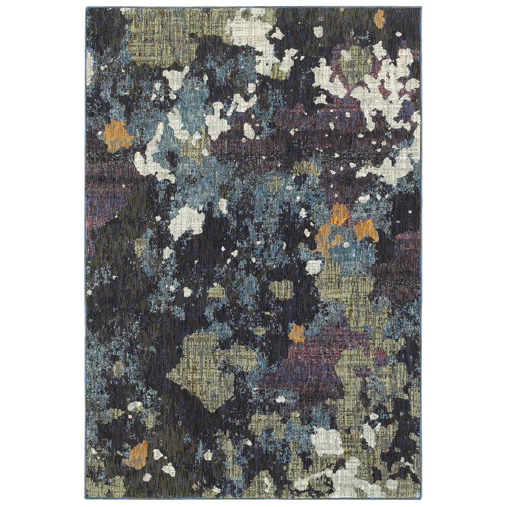 EVOLUTION Navy 3' 3 X  5' 2 Area Rug. The main picture.