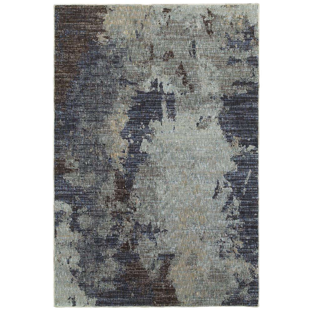 EVOLUTION Navy 3' 3 X  5' 2 Area Rug. Picture 1