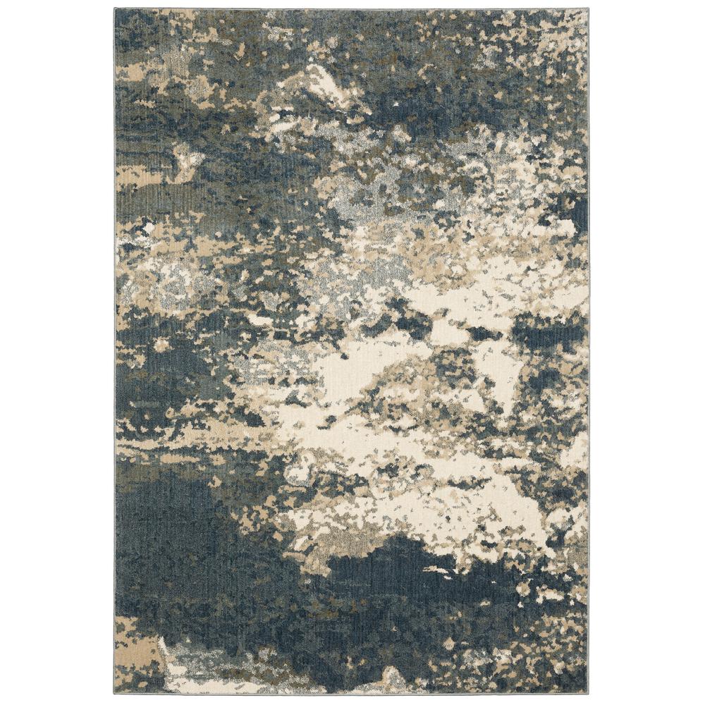 FIONA Blue 6' 7 X  9' 2 Area Rug. Picture 1
